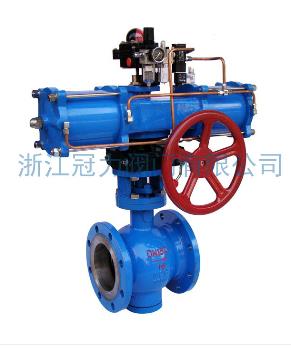法蘭式V型球閥合流、分流、及流向自由的切換！